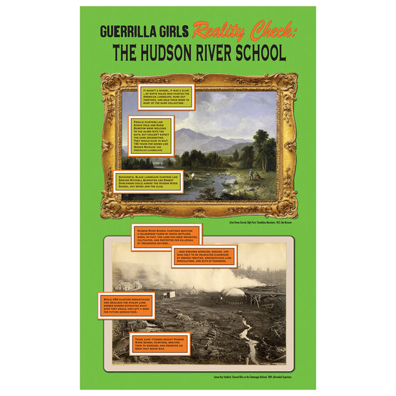 Guerrilla Girls The Hudson River School poster
